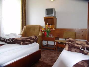 Фото номера Двухместный номер с 2 отдельными кроватями Отель Hotel Hefaistos - Sovata г. Совата 11